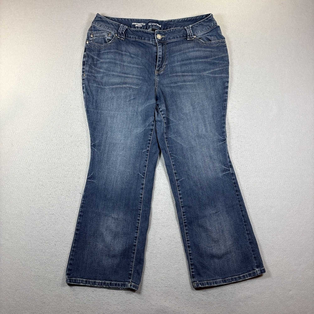 Lane Bryant Distinctly Boot Jeans Women's‎ Plus 18P Blue Denim Streetwear
